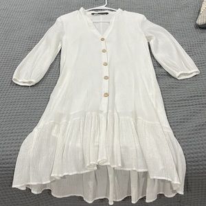 Zara white dress